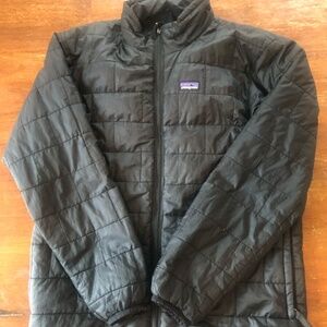 Patagonia Boys Nano Puff Jacket Youth L (Size 12) Black